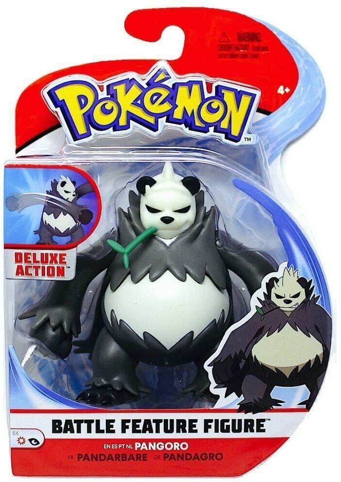 Pokémon - Battle Feature - Pandarbare (Pangoro) - 12cm Articulated  Pandarbarian Figure with Kick Function - Iron Fist