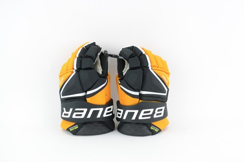 Bauer Vapor Hyperlite Eishockey Handschuhe schwarz/gold/weiß INT Gr. 12 (1031-3779)