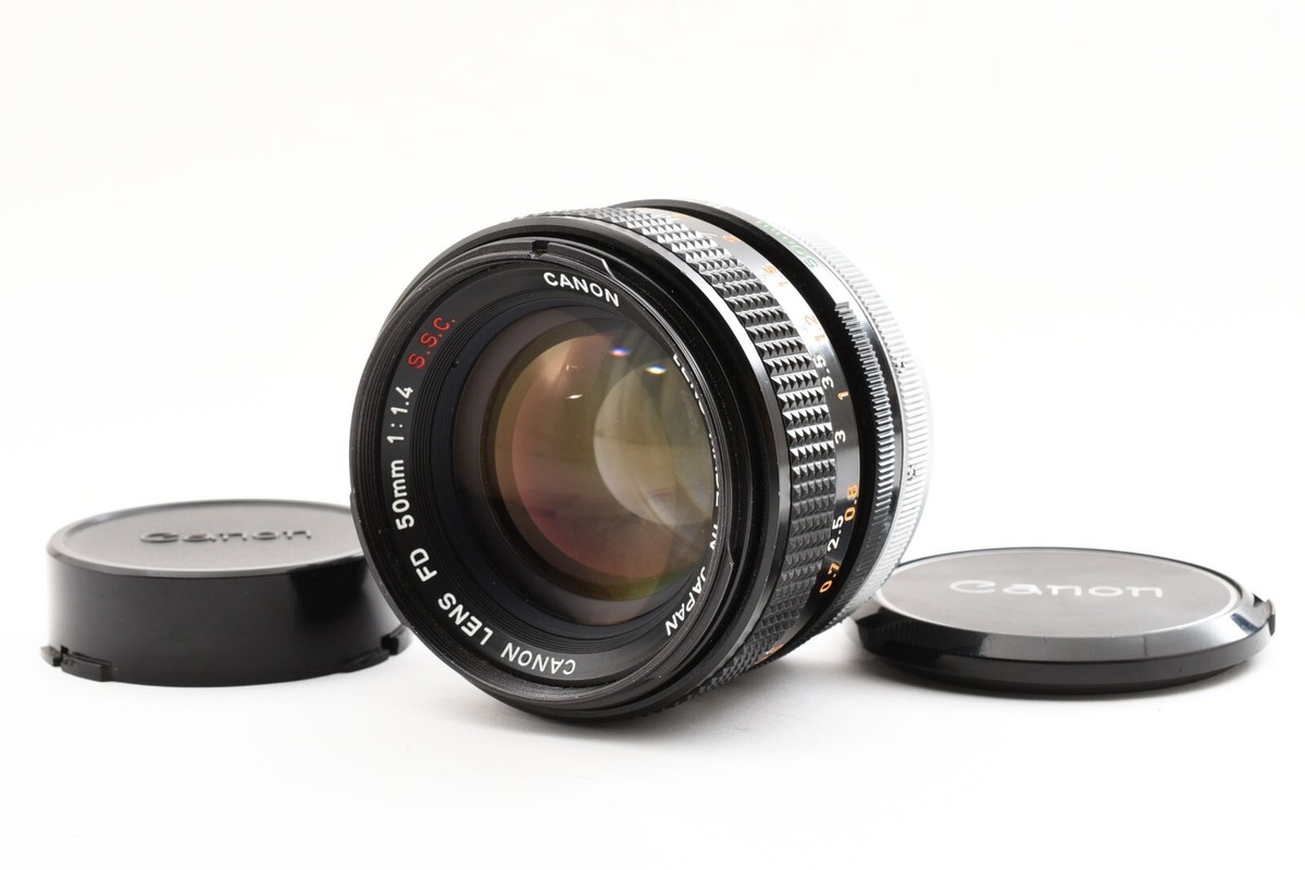【Q2012】 Canon FD 50 1.4 S.S.C キャノン CANON FD 50mm F1.4 SSC MF Std Lens For FD Mount Japan