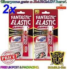 2x Fantastic Elastic Glue Adhesive Flexible Shoes Trainers Clothes Fabric Boot