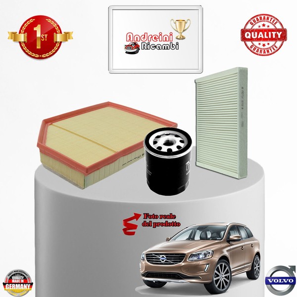 Set Service 3 Filter volvo XC60 2.0 T 149KW 203CV Von 2012-> KTV1-image