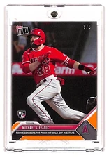 2023 MLB Topps Now Michael Stefanic Rookie ORANGE PARALLEL /5 SSP Angels #580 RC