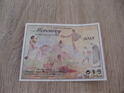 étiquette de vin mercurey 2013