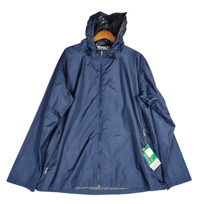 Crane Packable Rain Jacket Men's Large Navy Blue OEKO-TEX Full Zip Outdoor NWT