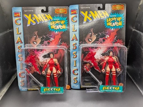 *Lot of 2* X-Men Classics Elektra Marvel Comics Toy Biz 1996 Vintage NEW