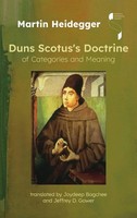Martin Heidegger | Duns Scotus's Doctrine Of Categories And Meaning | Buch