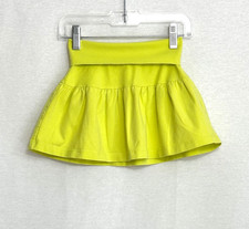 Hanna Andersson Girls A Line Skirt 90 US 3 Cotton Blend Pear Green High Waist