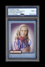 Christina Applegate Signed PSA 9 Auto Dreamworks Trading Card Anchorman