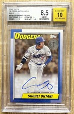 Shohei Ohtani 2025 Topps 1990 Baseball BGS 8.5  Auto 10 GOLD 20/50 #90AUSO