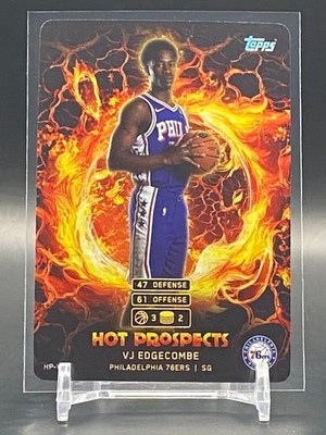 2025-26 Topps Match Attax VJ Edgecombe Rookie Hot Prospects #HP-VE 76ers RC