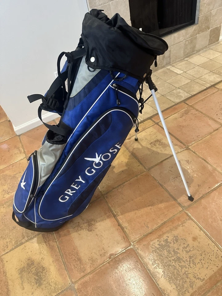 Bolsa de pie de golf Bridgestone - marca ganso gris - azul/gris - bolsa de pie Foto 3 de 3