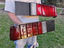 1979-1983 Ford Mustang Stop Tail Lights Pair Lenses Housings Reverse Lenses