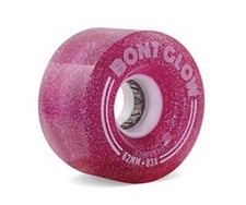 Bont Glow Light Up LED OUTDOOR Roller Skate Wheels   62x35mm 83A - Pink