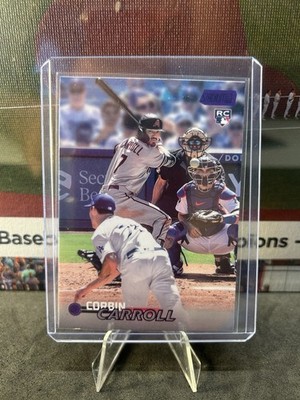 2023 Topps Stadium Club Corbin Carroll #131 Purple Foil RC /75 Diamondbacks
