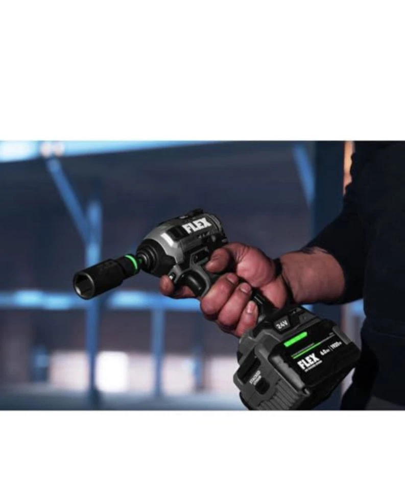 Flex 24V Brushless Hammer Drill w/Quick Eject Impact Kit (2) 2.5Ah Batteries  - Image 4 of 4