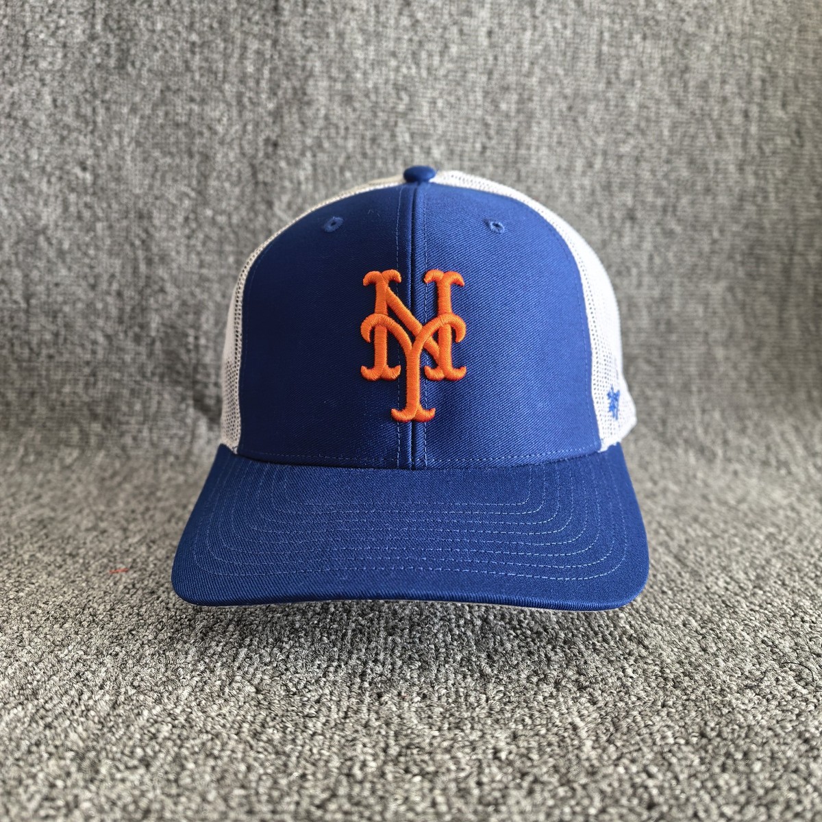 '47 Brand New York Mets MLB Trucker Snapback Hat Royal Blue White