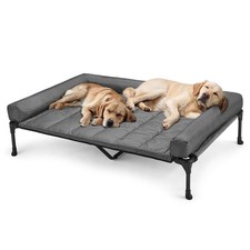 Cooling Elevated Dog Bed Add Removable Waterproof Bolster Cushion Mat, Raised...