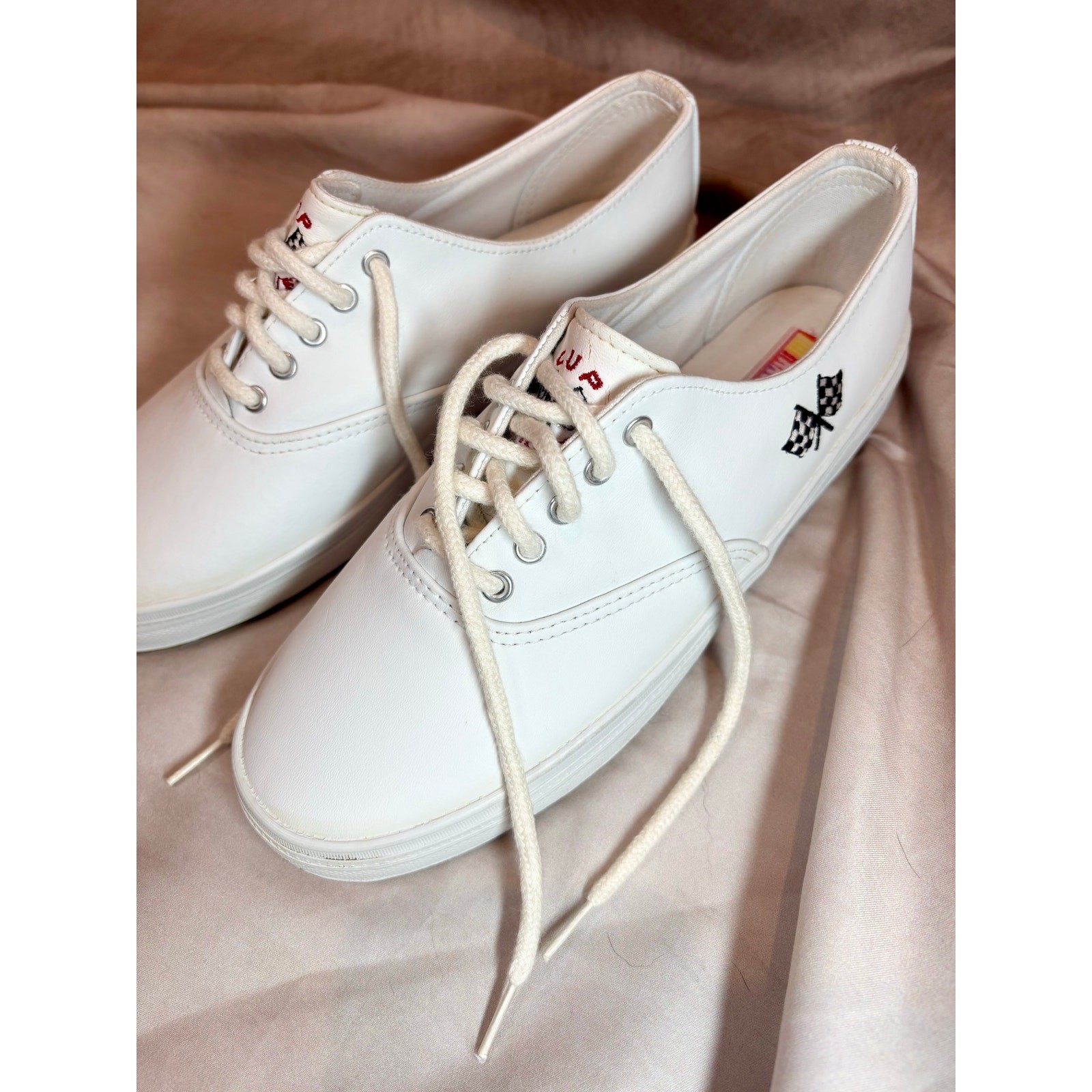 NASCAR Indy 2 Cup Series White Shoes Size 8.5 Men's Racing Sneakers