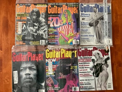 Guitar Player Magazine Lot of 6 90s Hendrix Lennon Some Still Sealed 94 95