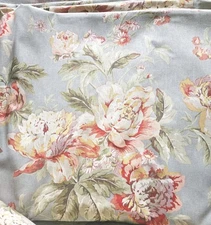 Waverly Fleuretta Slate Floral Vintage Drapery Upholstery Fabric 57" By The Yard