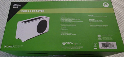 Xbox Series S Toaster 2-Slice Longslot Wide Slot LED Countdown 1100W White