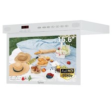 SYLVOX 15.6 inch Under Cabinet TV 1080P Kitchen TV Built-in App Smart RV TV