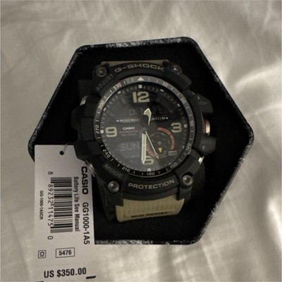 Casio G-Shock Mudmaster GG1000-1A5 Men s Watch New Box Tags Papers Authentic