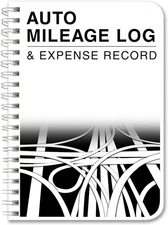 Mileage Log Book Auto Mileage Expense Record Notebook for Taxes - 126 Pages -...