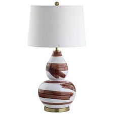 One Kings Lane Riley Brushstroke Ceramic Table Lamp - No Import Fees