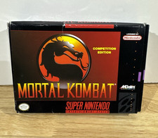 Mortal Kombat Competition Edition Super Nintendo SNES - Game + Box