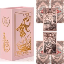 Tarot Cards for Beginners Waterproof with Guide Book Rose Gold
