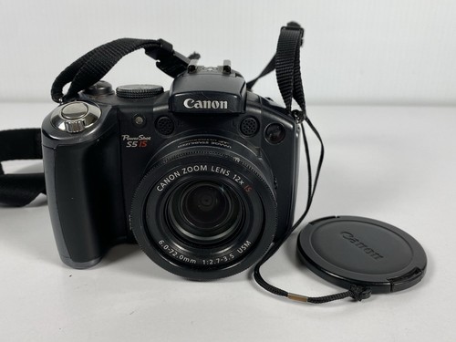 Canon PowerShot S5 IS 8.0 MP Digital Camera, Black, Sold AS IS