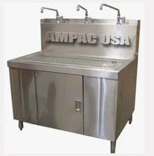 AMPAC Water Bottle Filling Station with 3 Faucets