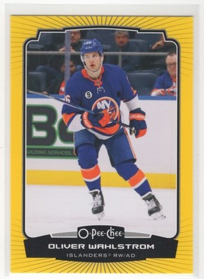 #104 Oliver Wahlstrom 2022-23 O-Pee-Chee Yellow Border New York Islanders