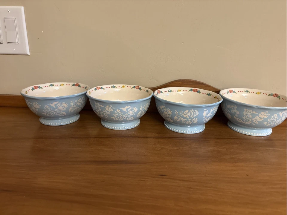 Pioneer Woman Sweet Rose Salad Bowls Set Of 4 - Image 3 of 4