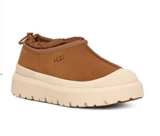 HOT UGG Men's Tasman Winter Weather Hybrid Clog Slippers - Chestnut/Whitecap NEW