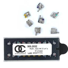 1 Case Dental Orthodontic Metal Brackets Brace Roth 022 with 345 Hooks