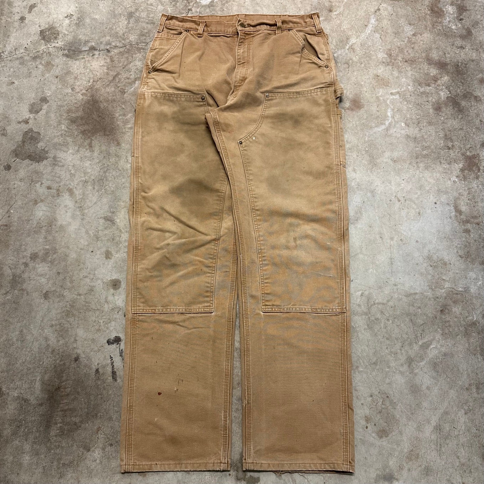 Vintage Y2K Carhartt brown double knee carpenter work pants