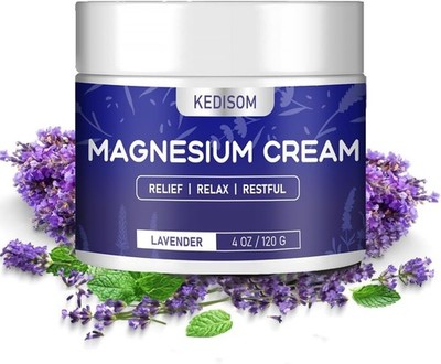 Natural Topical Magnesium Cream for Sleep,Nighttime Magnesium Lotion for Pain an