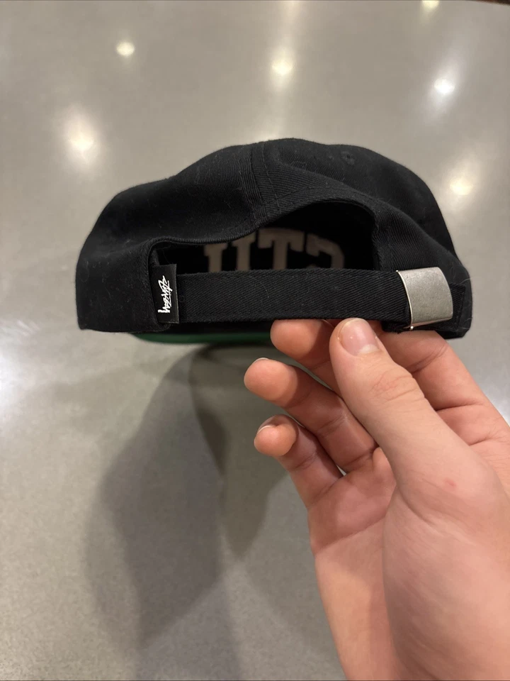 Gorra de béisbol negra Stussy “STU” talla única correa ajustable Foto 3 de 4