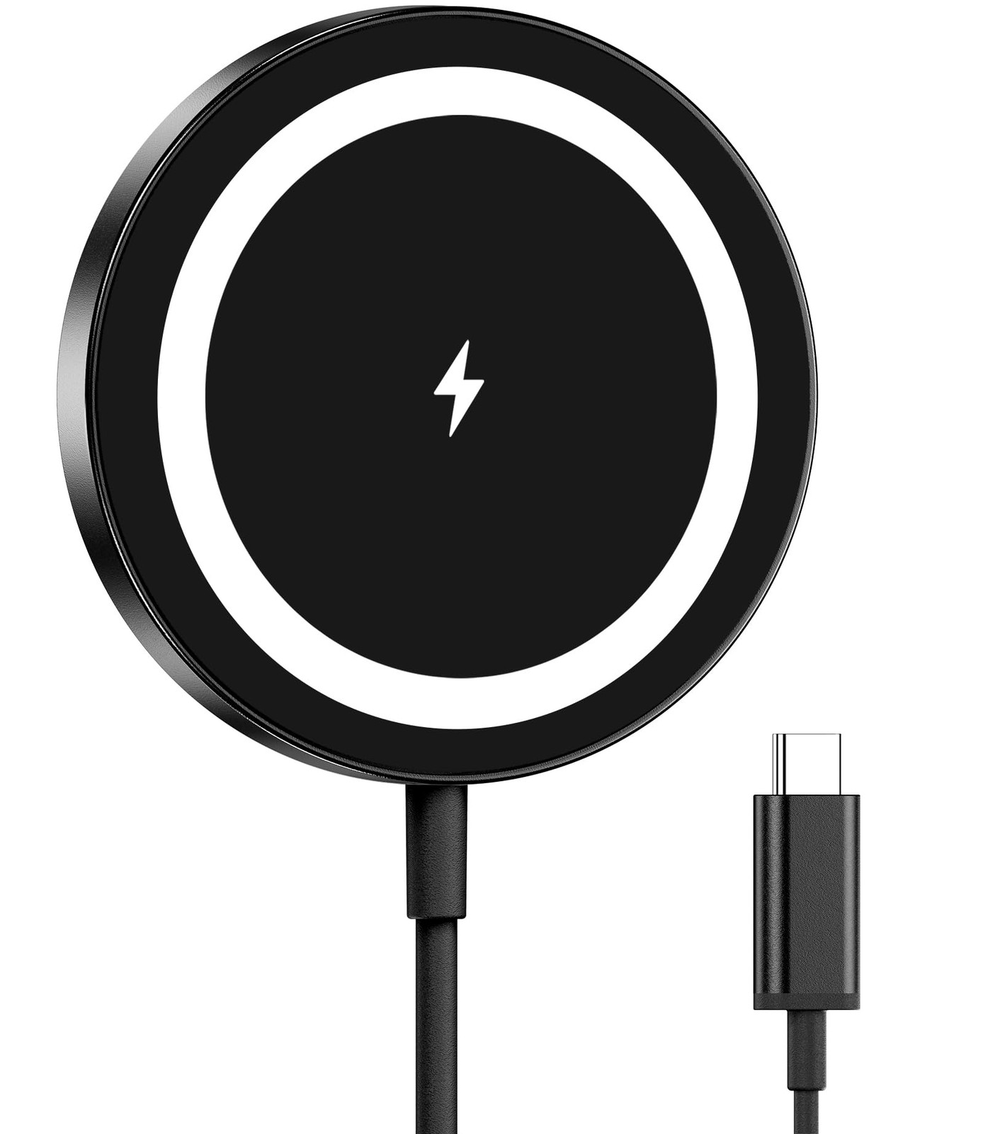 Chargeur Magnétique sans Fil pour iPhone 17 et 16 Série, Blanc
