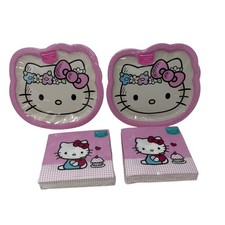 Hello Kitty Party Supplies Lot Of 4 Plates Napkins Table Decor Sanrio Bundle