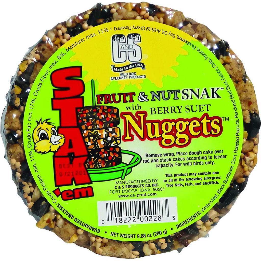 C&S STAK'EM FRUIT & NUT SNAK W/SUET NUGGETS