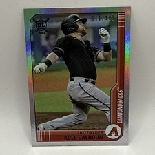 2021 Topps big league baseball Kole Calhoun Diamondbacks Rainbow Foil /199