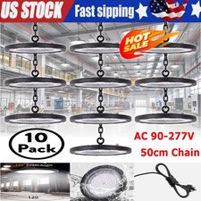 10Pack 500W UFO Led High Bay Light Industrial Commercial Factory Warehouse Light