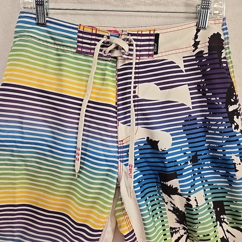 Costume da bagno pantaloncino vintage Y2K Split Miami Vice Board taglia 28 ottimo skater - Foto 3 di 11