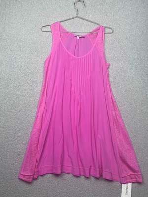 Calypso St Barth Pink Silk Sleeveless Dress Shift Mini Resort Beachy Boho XS