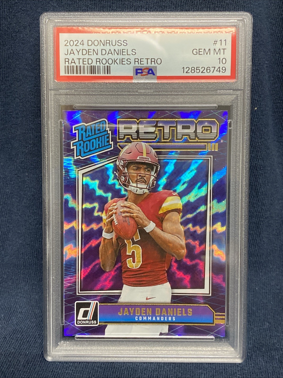 2024 Panini Donruss - Rated Rookie Retro Jayden Daniels #11 (RC) Gem Mint PSA 10
