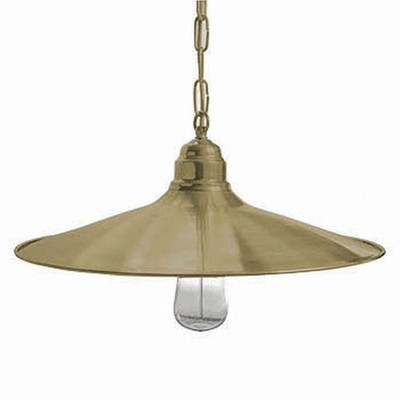 Pendelleuchte außen E27 Messing IP23 D: 41 cm rund Lampe hängend Balkon Decke