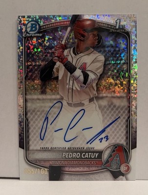 2025 Bowman Chrome 1st # CPA-PC Pedro Catuy MINI DIAMOND Refractor Auto /100